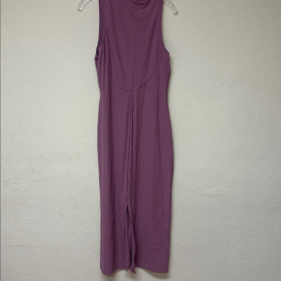 Lululemon Athletica womans lavender All Aligned Ribbed Midi Dress size 10 - Picture 6 of 6